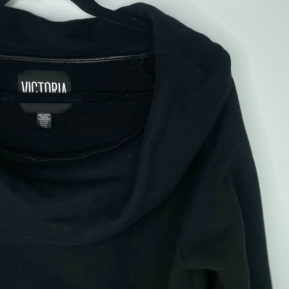 Victoria Secret Black Cowl Neck Sweatshirt - Picture 3 of 5